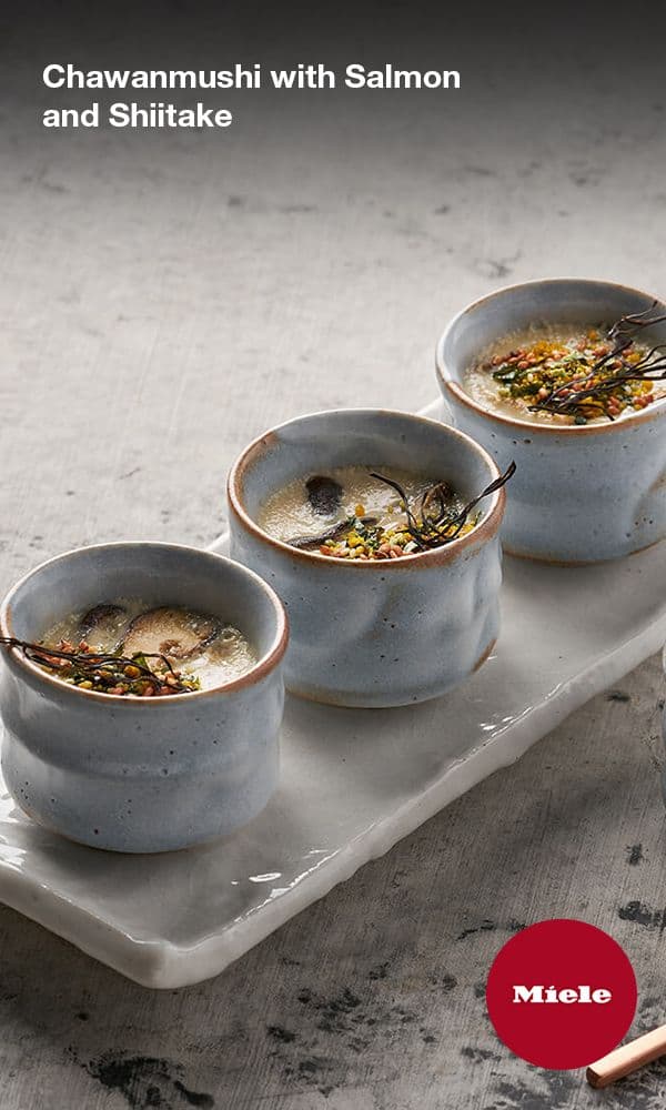 Chawanmushi with Salmon and Shiitake