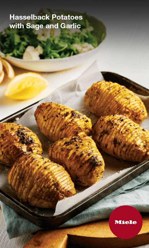 Hasselback Potatoes with Sage and Garlic