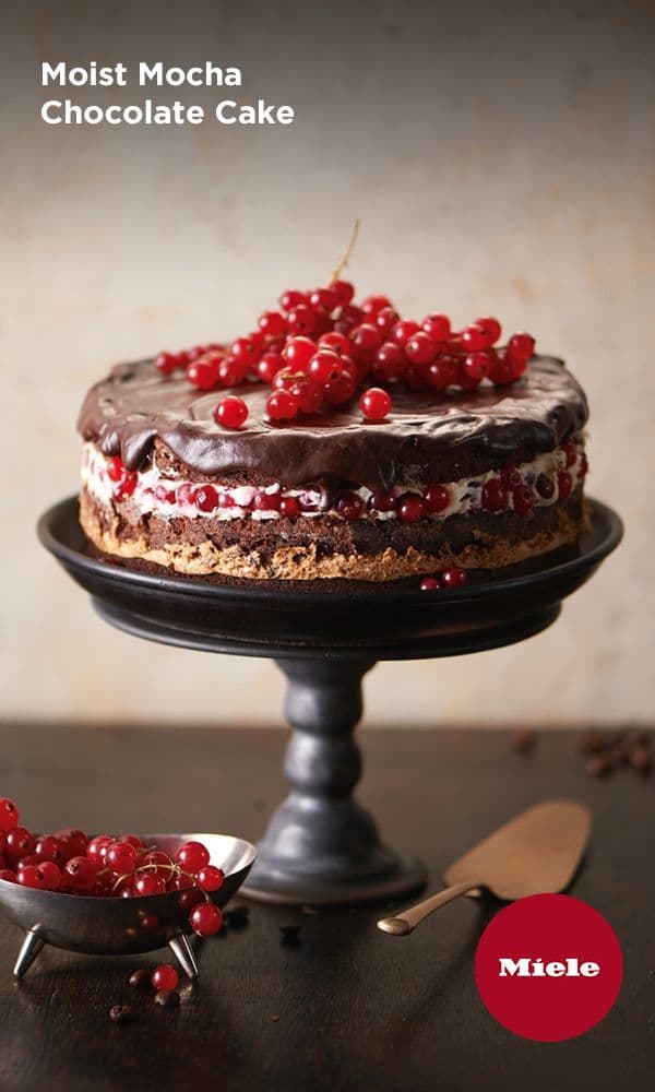 Moist Mocha Chocolate Cake