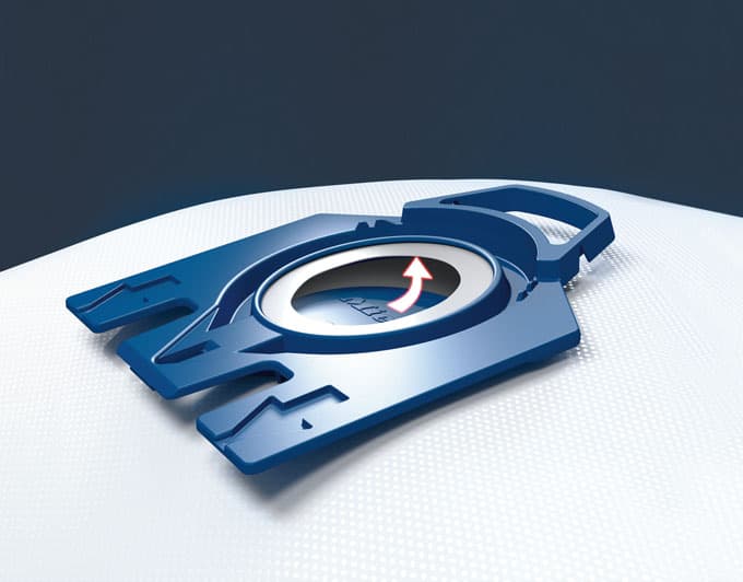 Zero contact with vacuumed up dust