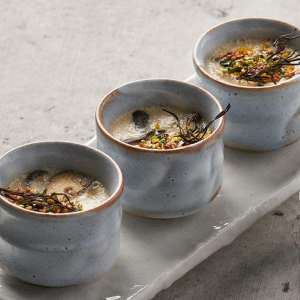 Chawanmushi with Salmon and Shiitake