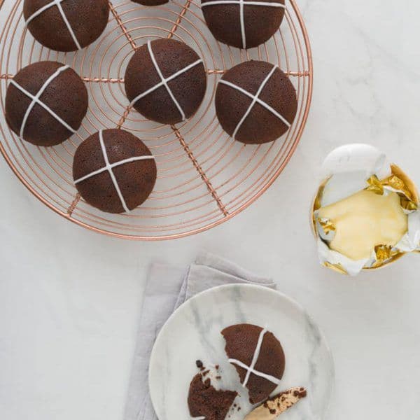 Flourless Chocolate Easter Cakes